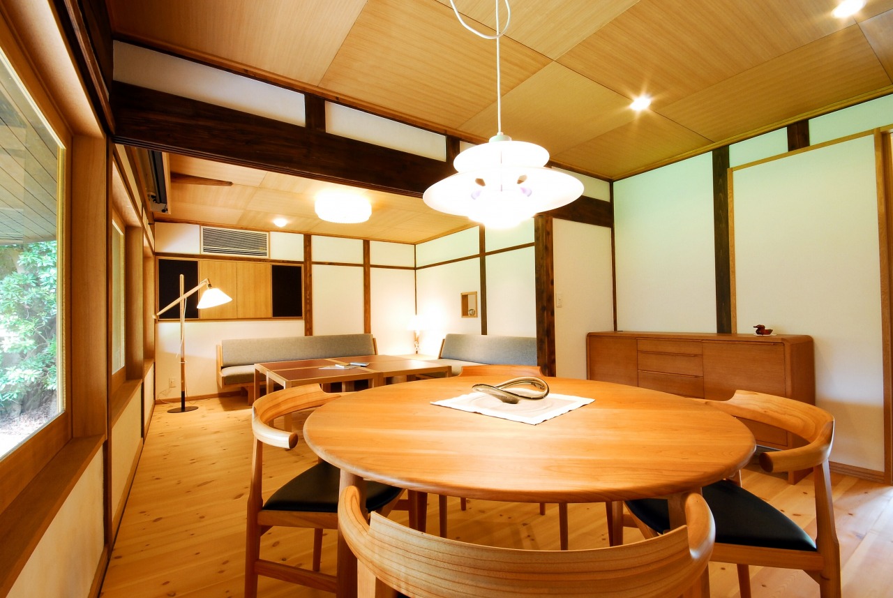 日本建築の柱や梁の風合いを残して活かしたリフォーム[古民家 日本建築の柱や梁の風合いを残して活かしたリフォーム[古民家